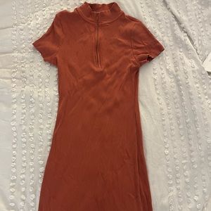 Orange Cotton On fitted dress.